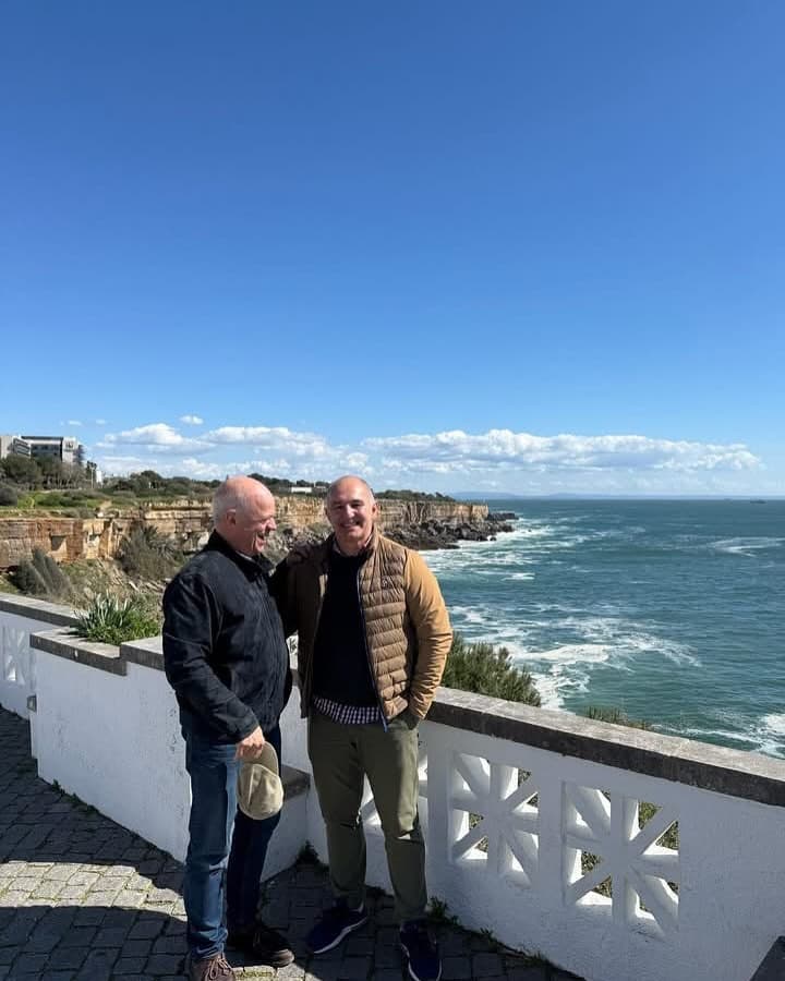 Artur Jorge Pereira com Philippe Bernède, inventor do saca-rolhas Coutale