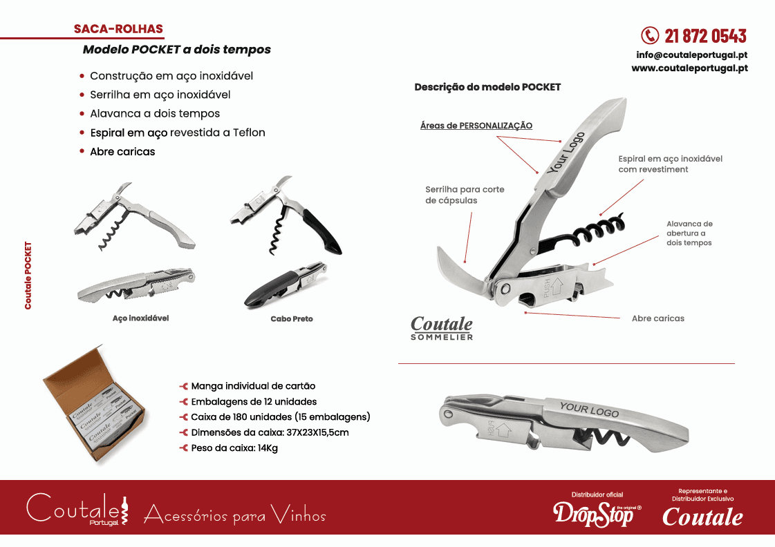 Saca-rolhas Coutale POCKET